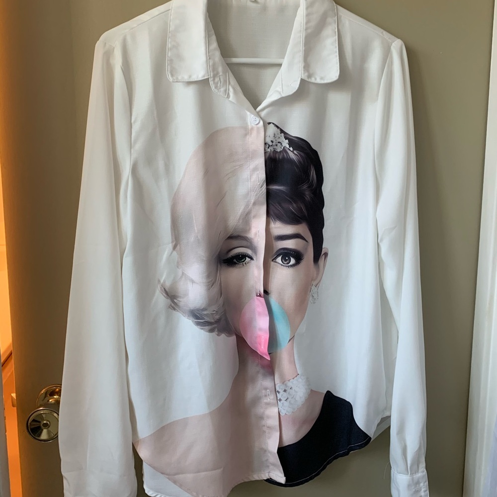 Marilyn Monroe/Audrey Hepburn Blouse